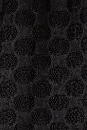 Product shot of The Smocked Cuff Lace Blouse in colour Black (Black), detail