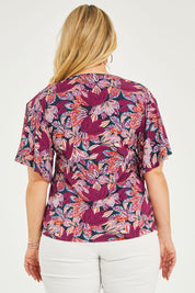 Preloved The Butterfly Sleeve Top - Leaf