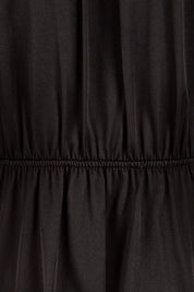 Product shot of The Contemporary Lapel Dress in colour Black (Black), detail