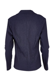 Product shot of The Stretch Classic Blazer in colour Navy (Blue), from the back