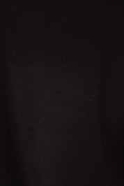 Product shot of The Cap Sleeve Ponte Lapel Dress in colour Black (Black), detail