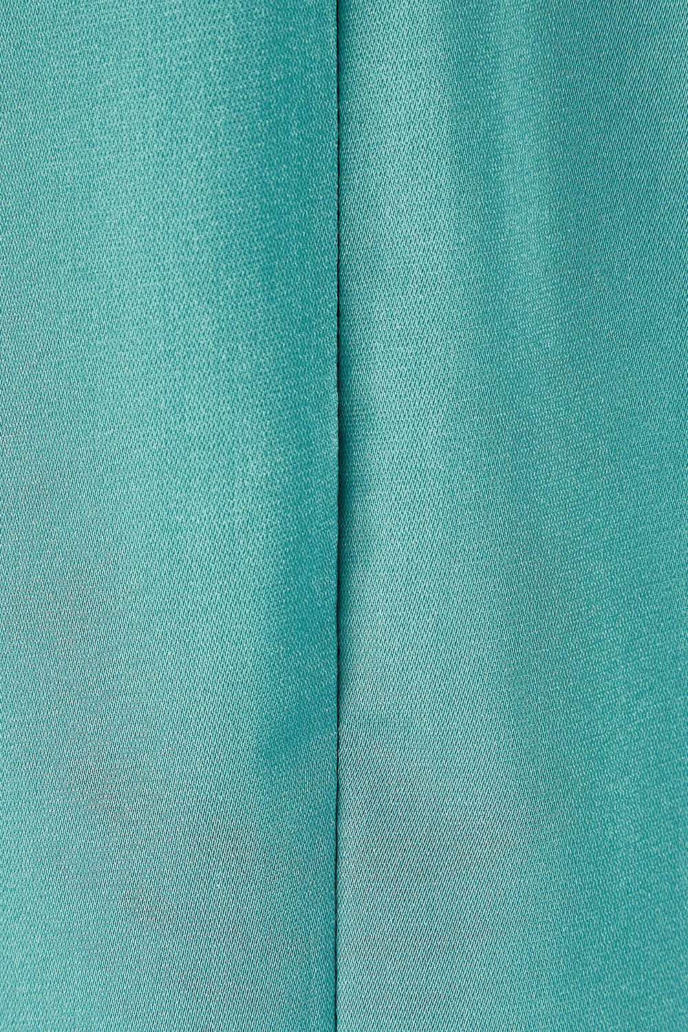 Product shot of The Buckle Detail Faux Wrap Dress in colour Lagoon (Green), detail