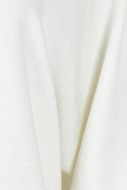 Product shot of The Transeasonal Kimono Knit in colour Snow (White), detail