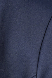Product shot of The Sculpted Ponte Blazer in colour Darknavy (Blue), detail