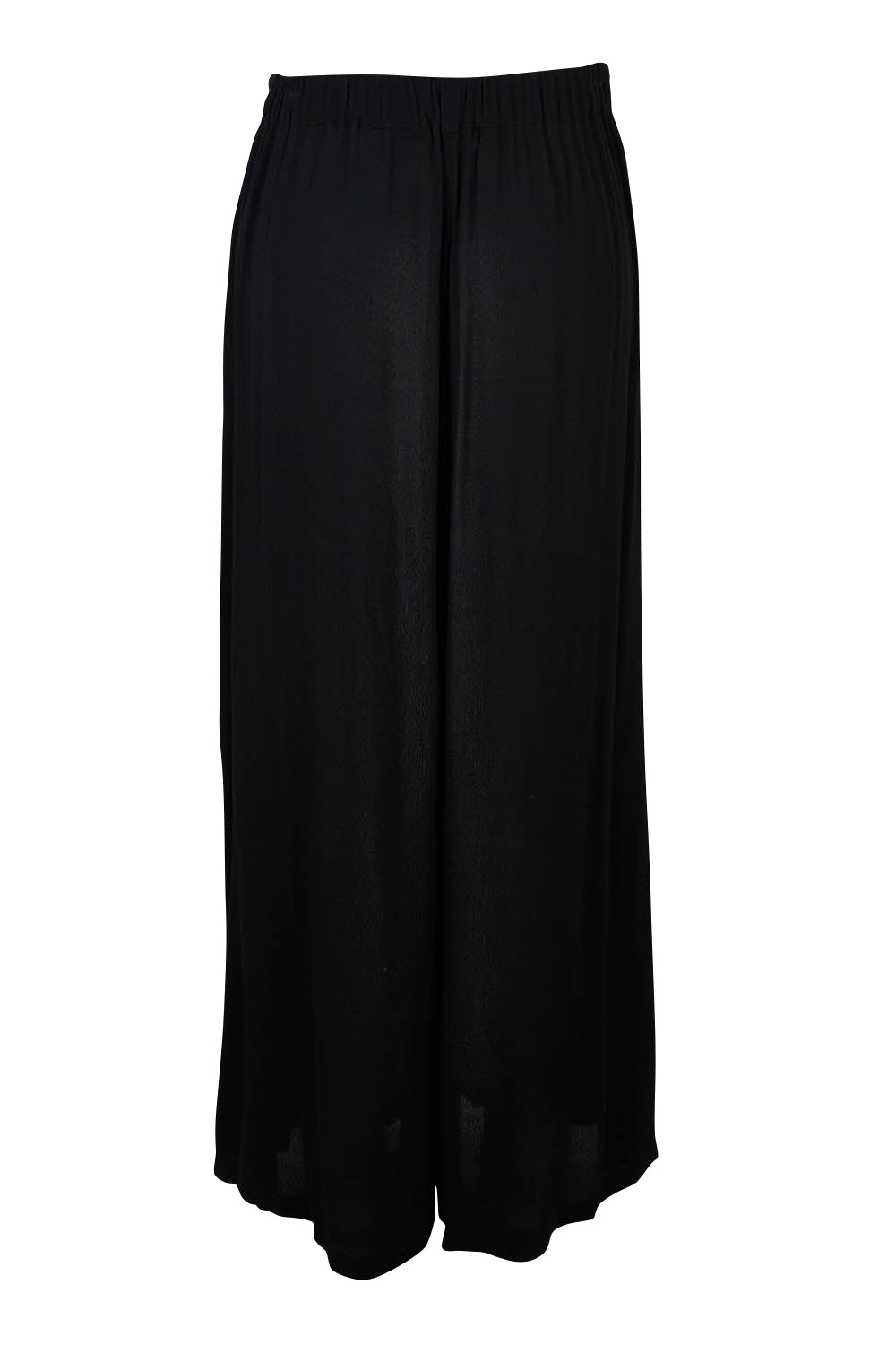 Product shot of The Flowy Panel Pull On Pant in colour Black (Black), from the back