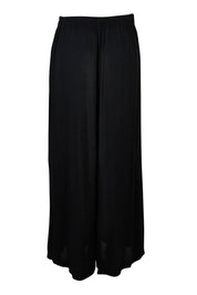 Product shot of The Flowy Panel Pull On Pant in colour Black (Black), from the back