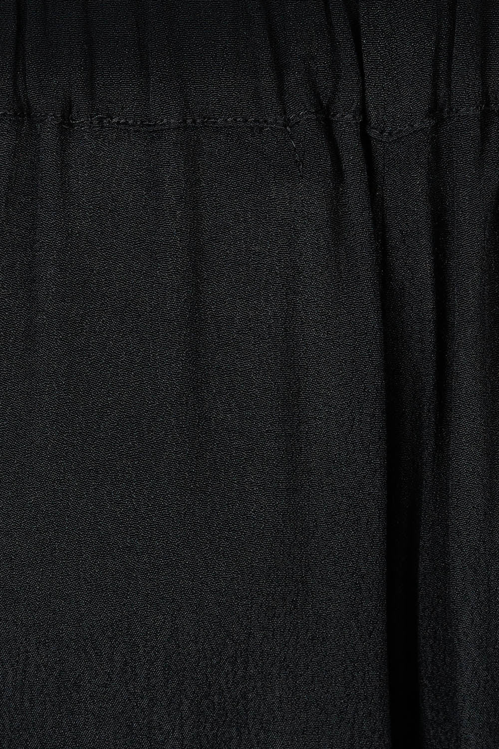 Product shot of The Flowy Panel Pull On Pant in colour Black (Black), detail