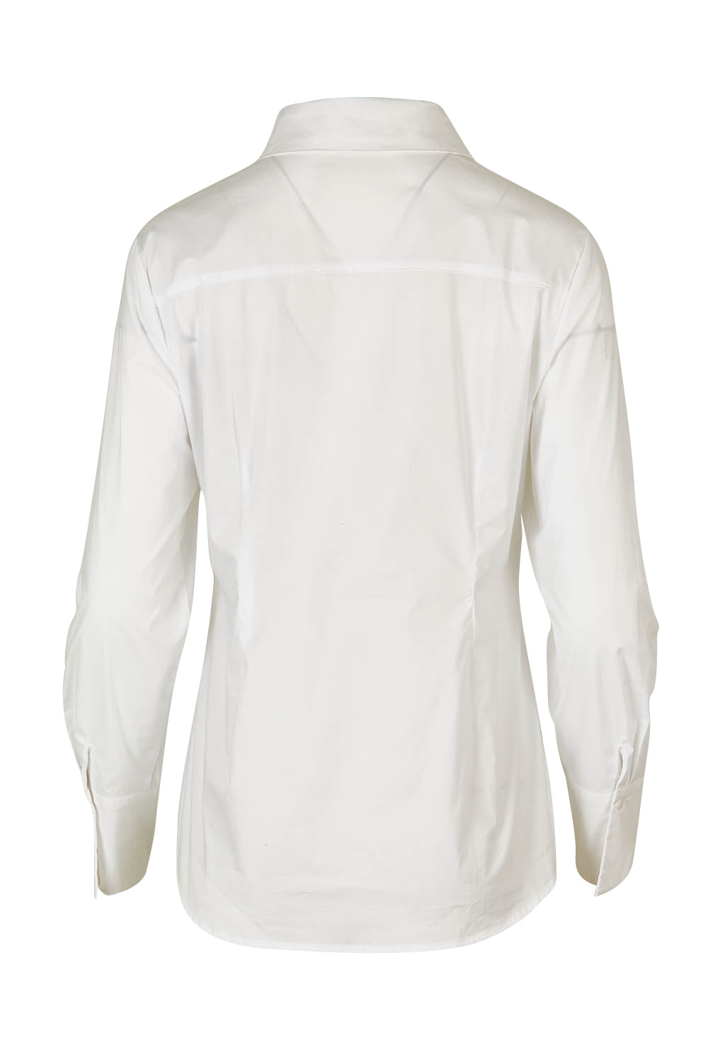 Product shot of The Classic Cotton Stretch Shirt in colour White (White), from the back
