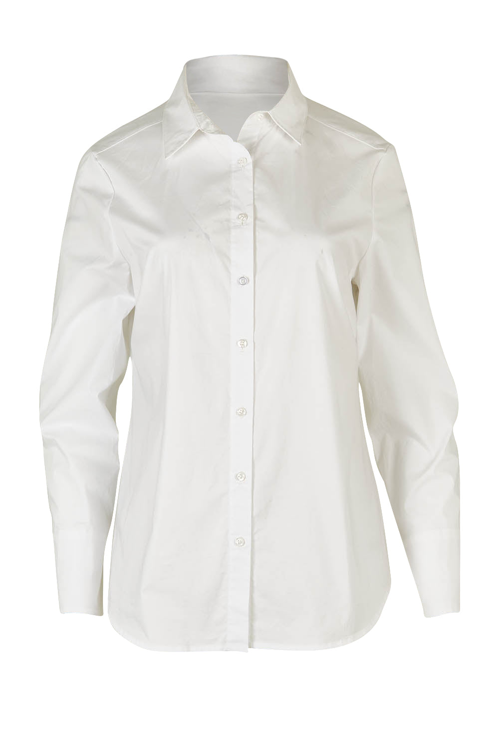 Product shot of The Classic Cotton Stretch Shirt in colour White (White), from the front