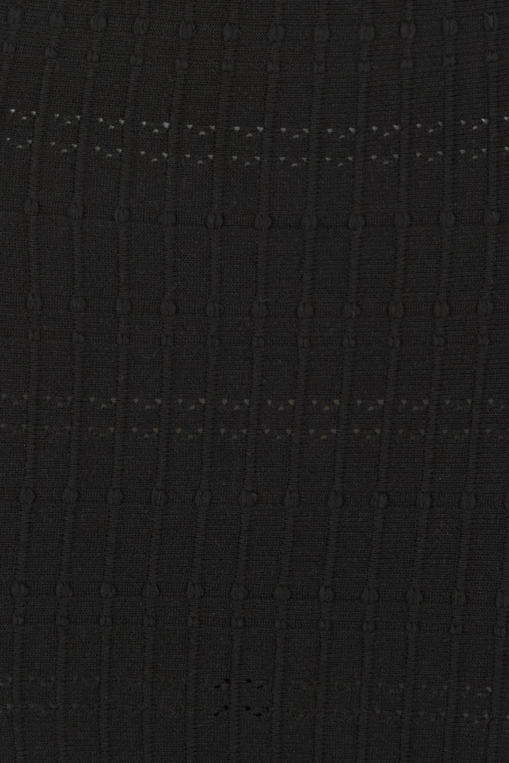 Product shot of The Textured Knit Frill Skirt in colour Black (Black), detail