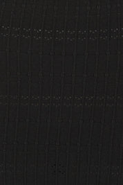 Product shot of The Textured Knit Frill Skirt in colour Black (Black), detail