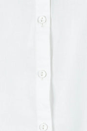 Product shot of The Dolman Sleeve Cotton Shirt in colour Snow (White), detail
