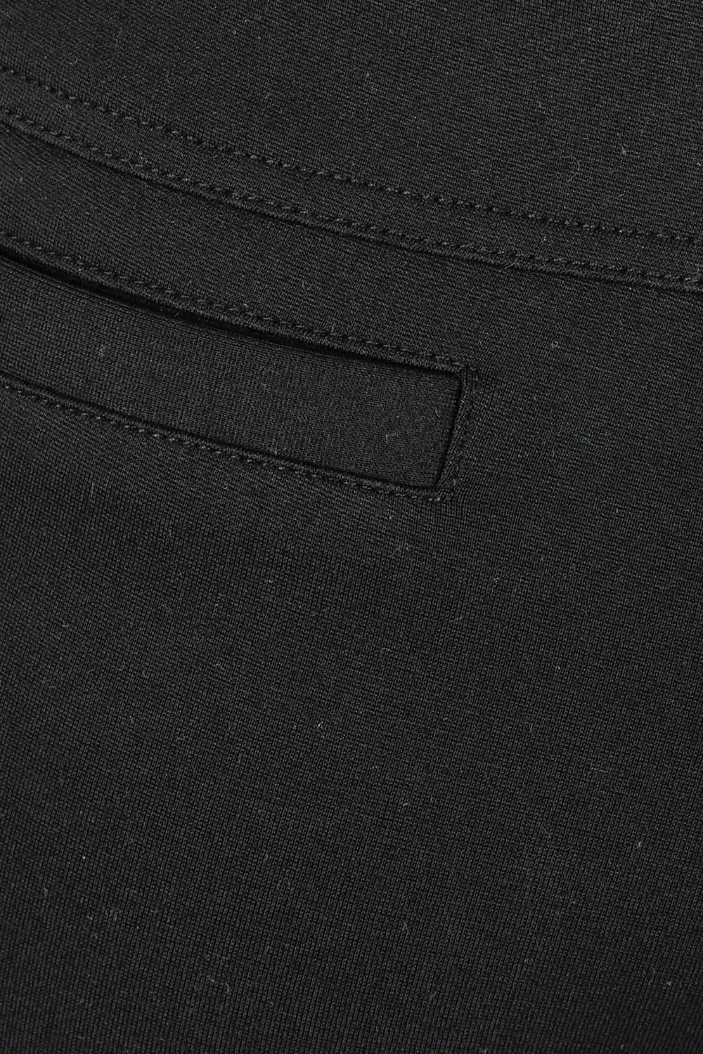 Product shot of The High Rise Pull On Ponte Pant in colour Black (Black), detail