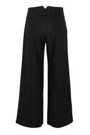 Product shot of The Tailored Pant in colour Black (Black), from the back