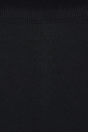 Product shot of The Crepe Knit Multiway Pull On Skirt in colour Black (Black), detail