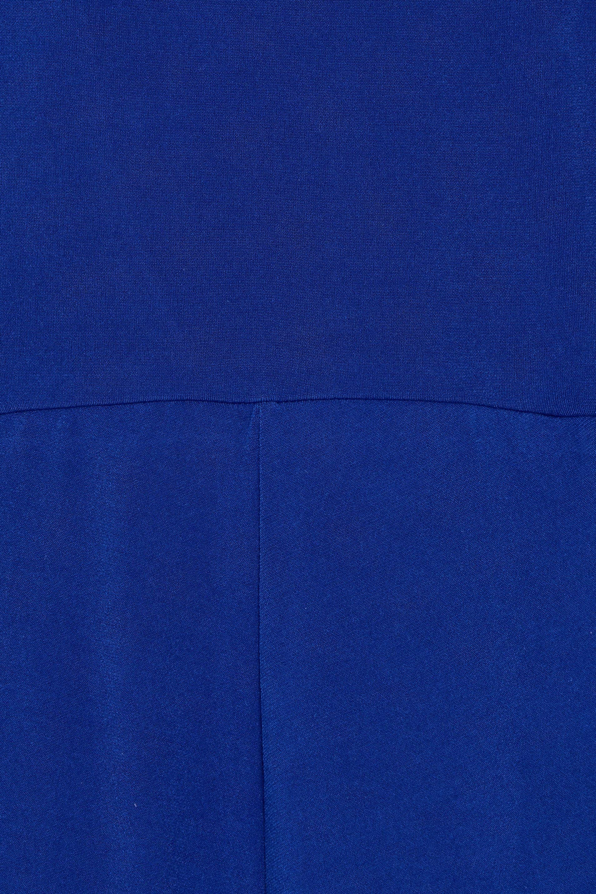 Product shot of The Tie Waist Jumpsuit in colour Royalblue (Blue), detail