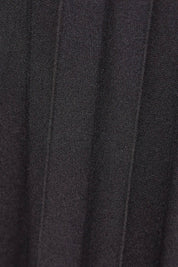 Product shot of The Pleated Wide Leg Jumpsuit in colour Black (Black), detail