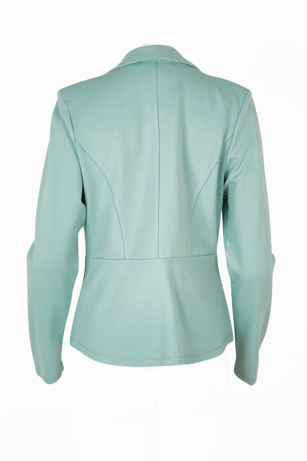 Product shot of The Ponte Aspire Blazer in colour Aquahaze (Blue), from the back