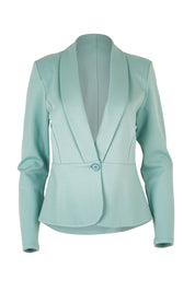 Product shot of The Ponte Aspire Blazer in colour Aquahaze (Blue), from the front