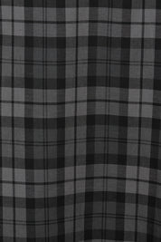 Product shot of The Cotton Check Flare Skirt in colour Blackgrey (Black), detail