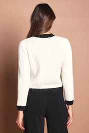The Cable Knit Cardi – Ivoryblack