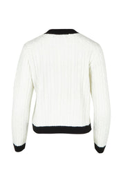 The Cable Knit Cardi – Ivoryblack