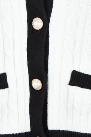 The Cable Knit Cardi – Ivoryblack