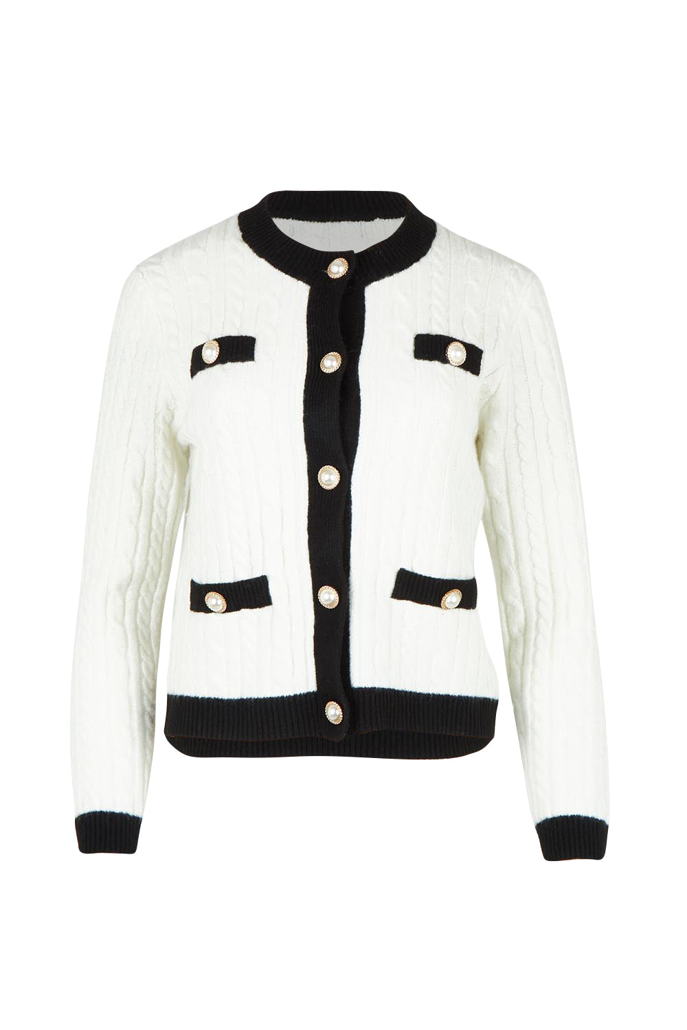 The Cable Knit Cardi – Ivoryblack