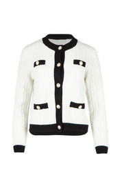 The Cable Knit Cardi – Ivoryblack