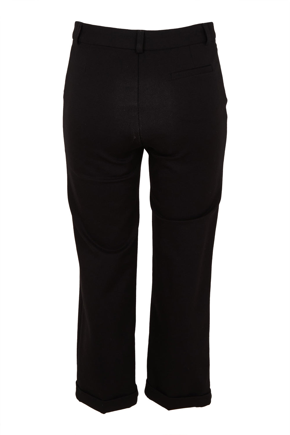 Product shot of The Ponte Tailored 7/8 Pant in colour Black (Black), from the back
