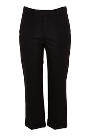 Product shot of The Ponte Tailored 7/8 Pant in colour Black (Black), from the front
