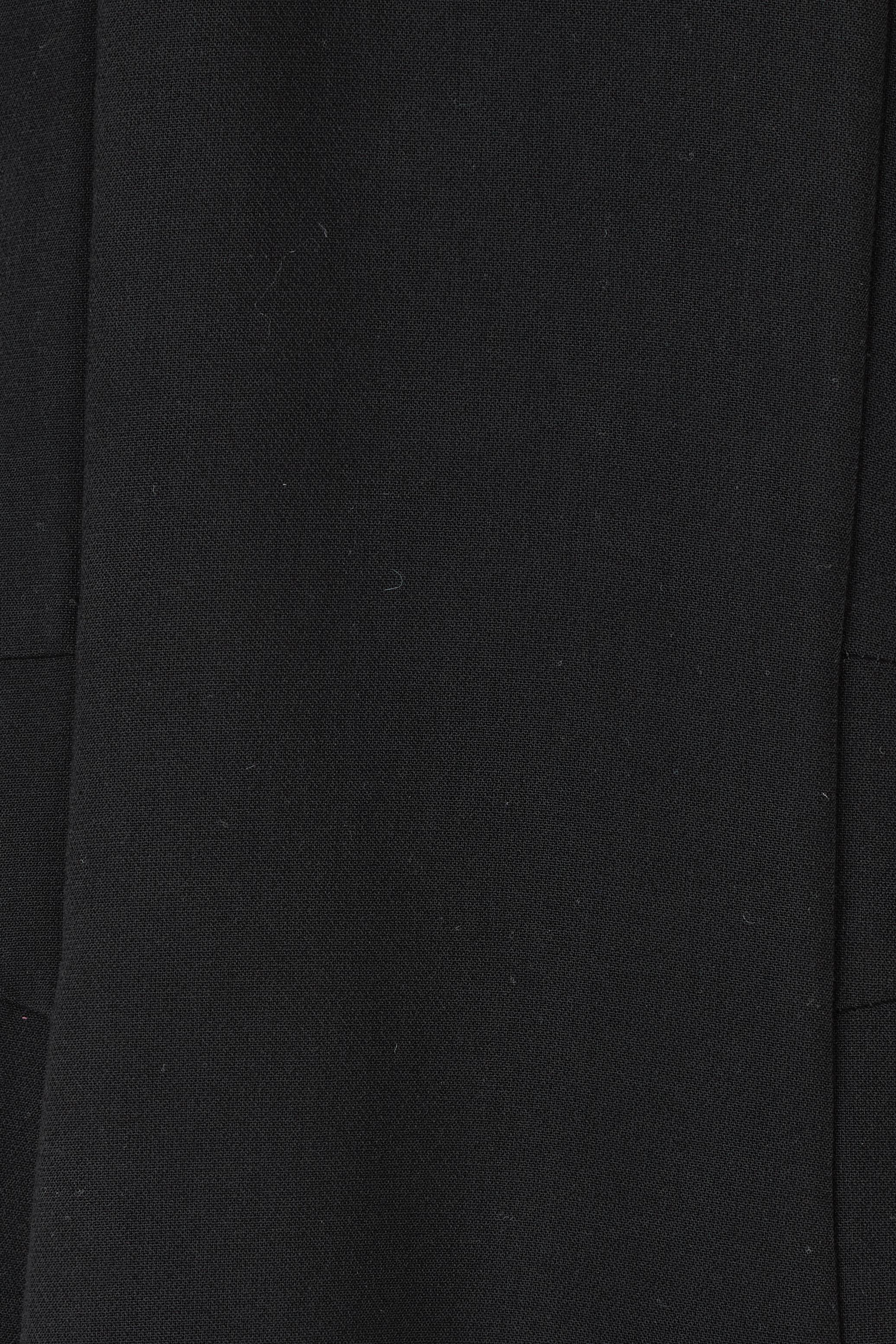 Product shot of The Longline Coatigan in colour Black (Black), detail