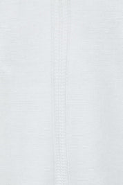 Product shot of The Linen Blend Seamless Knit Tank in colour Milk (White), detail