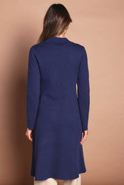 The Longline Knitted Coatigan – Navy