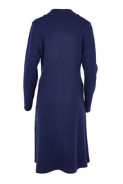 The Longline Knitted Coatigan – Navy