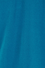 Product shot of The Sleeveless Crossover Top in colour Tealblue (Blue), detail