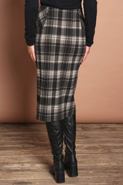 The Check Ponte Pull On Skirt – Check