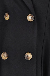 The Desire Longline Ponte Coat – Jetblack