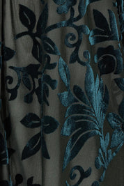The Soft Burnout Velvet Shirt – Deepteal