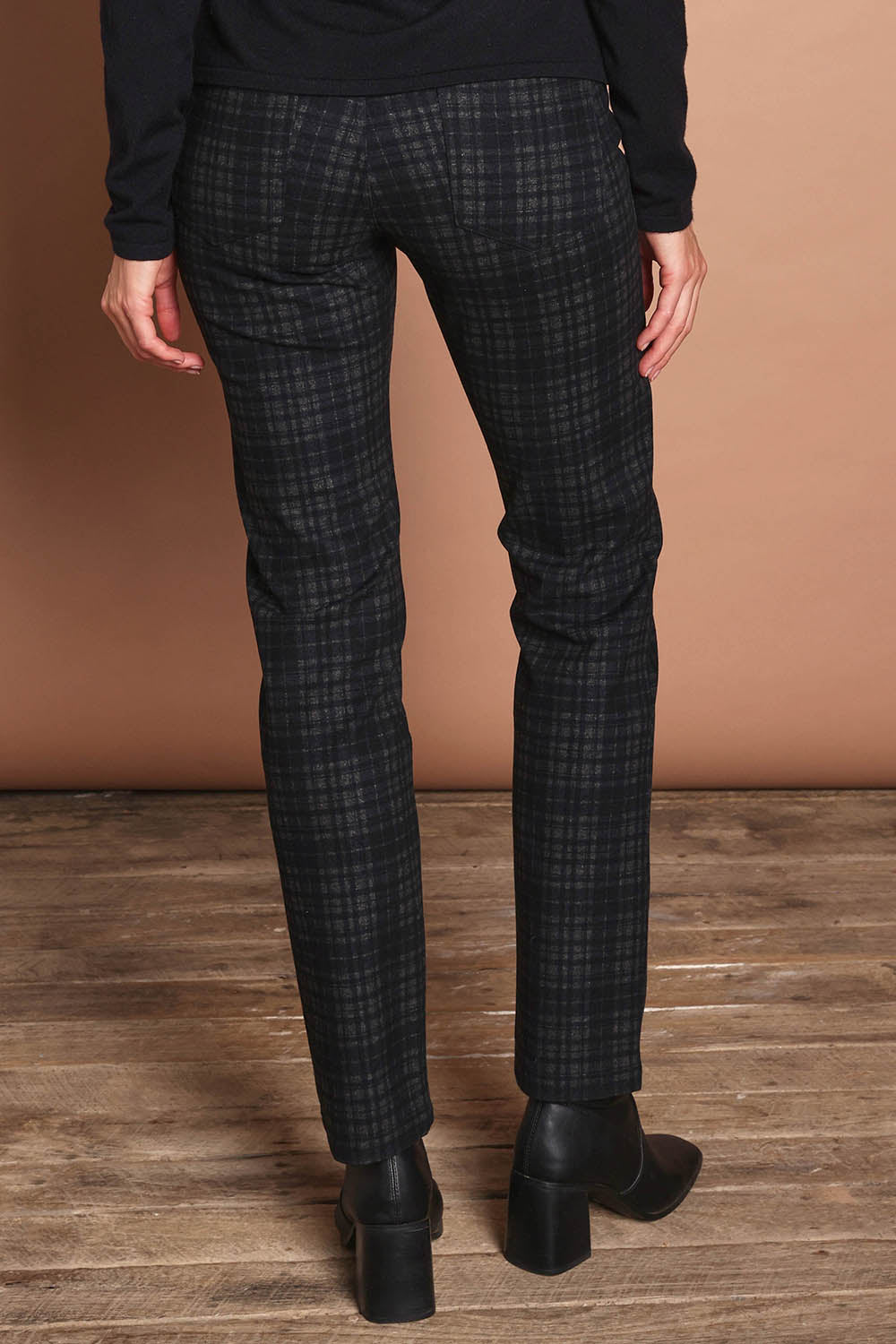 The Check Ponte Pull On Pant – Check