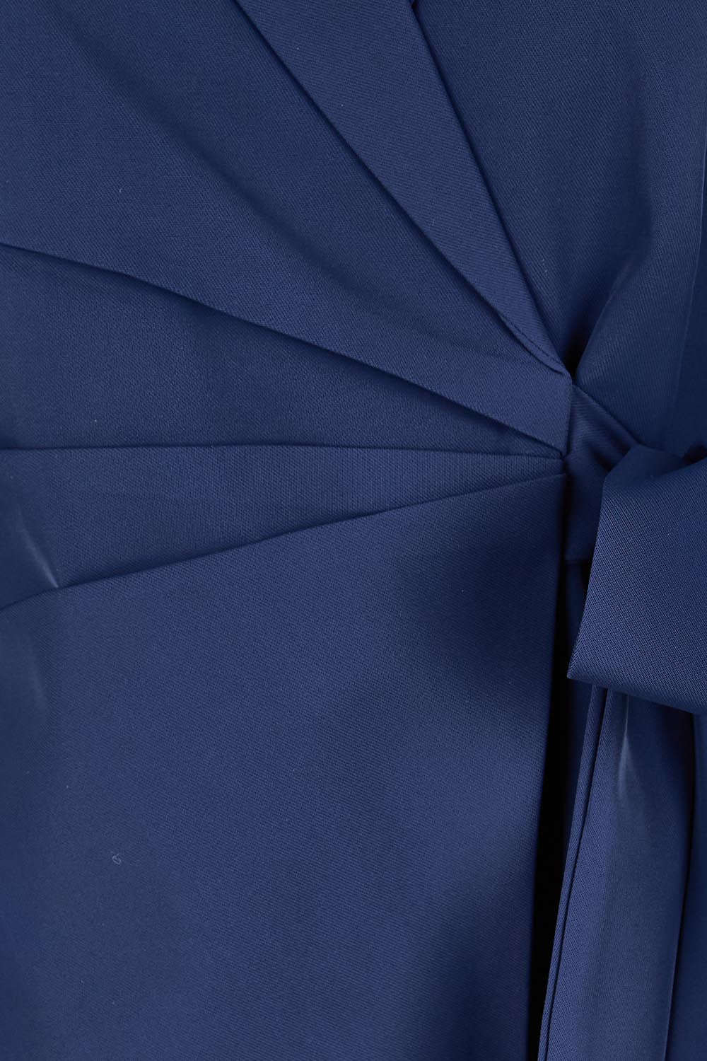 Product shot of the The Soft Suiting Lined Blazer – Navy in colour Navy, showing detail