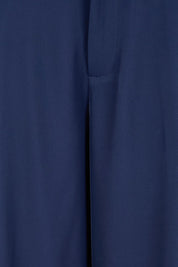 Product shot of the The Soft Suiting Pant – Navy in colour Navy, showing detail