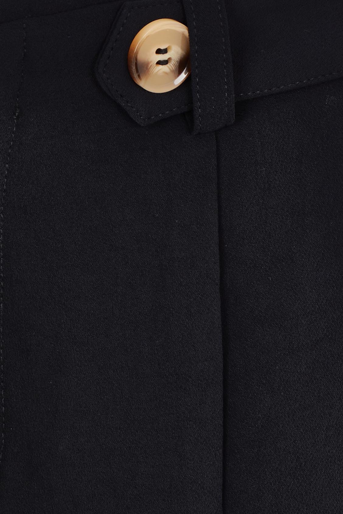 Product shot of The Tab Detail Tailored Pant in colour Black (Black), detail