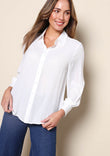 The Allure Georgette Shirt – Ivory