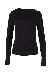 The Soft Boat Neck Knit – Black