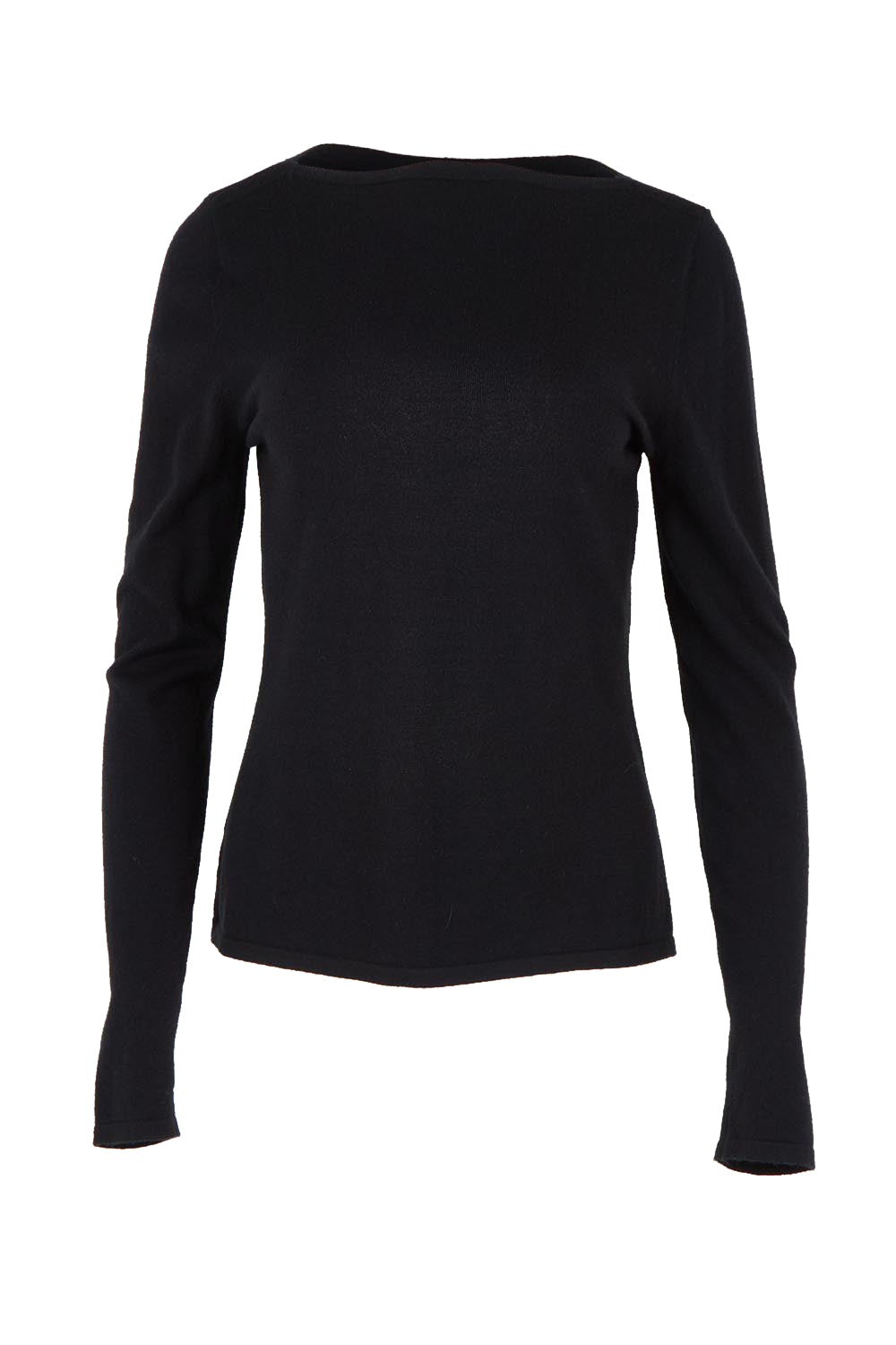 The Soft Boat Neck Knit – Black