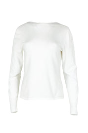 The Soft Boat Neck Knit – Snow