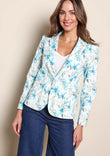 The Printed Stretch Pocket Blazer – Aquafleur