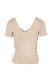 The Reversible Rib Knit Top – Biscotti