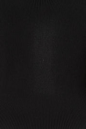 The Reversible Rib Knit Top – Black